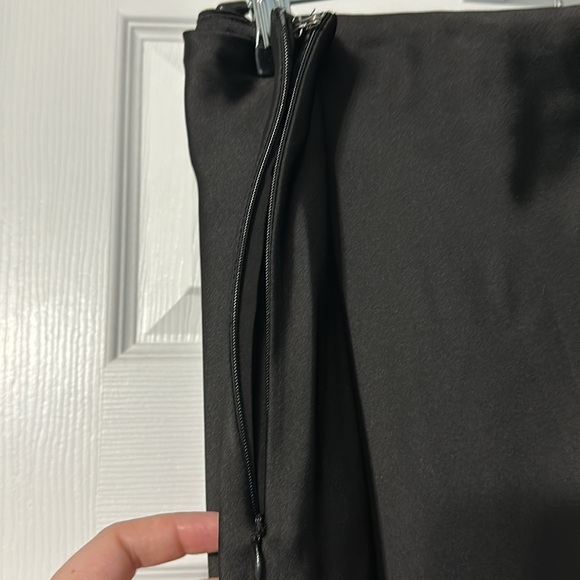 Lined Satin Midi Skirt - Picture 4 of 4